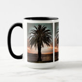 Café Mug Vivre ma meilleure vie palmier & coucher  (Gauche)