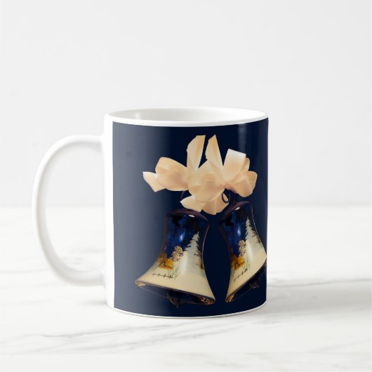 Café Mugs Blue Christmas Jingle Bells (Gauche)