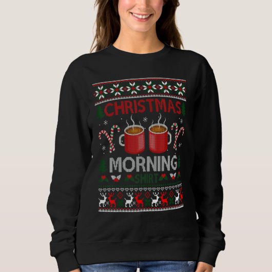 Café Noël Matin Vilain Sweat de Noël (Devant)