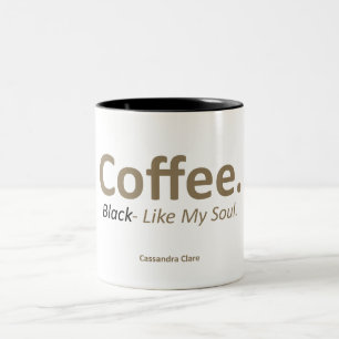 Café, Noir 11 oz Deux Tons Mug Drôle