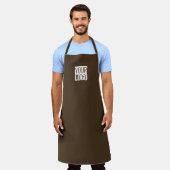 Cafe noir - ajouter un tablier de logo (Porté)