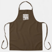Cafe noir - ajouter un tablier de logo (Recto)