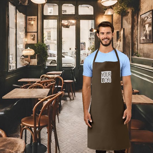Cafe noir - ajouter un tablier de logo