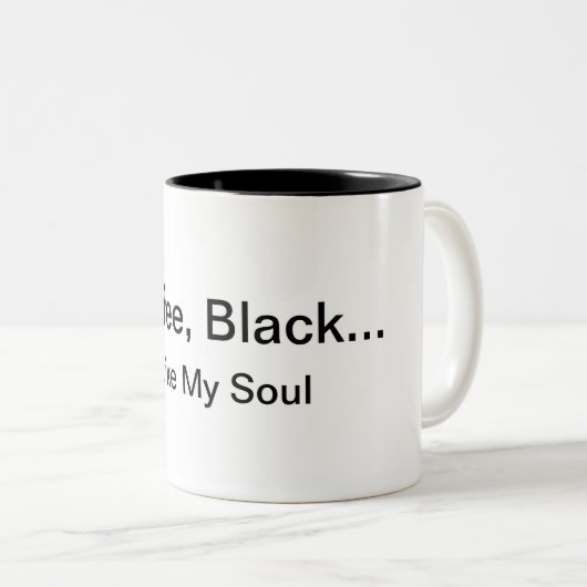 Café, noir… Comme ma tasse d'âme (Devant droit)