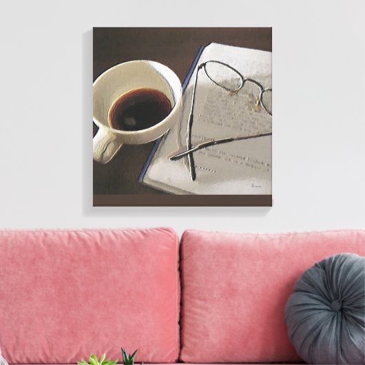 Café numérique huile sur toile (Insitu(Salon))