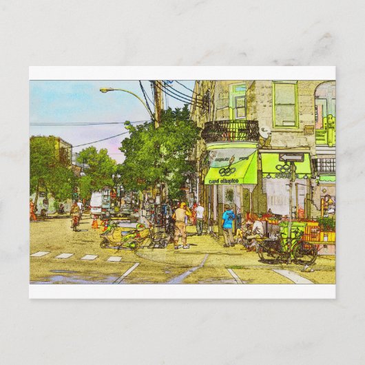 Cafe Olympico Briefkaart (Voorkant)