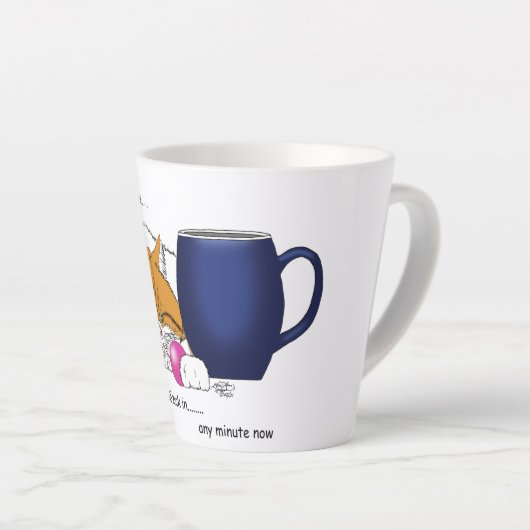 Café orange Bleu Mug (Angle droit)
