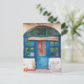 Cafe ouzeri briefkaart (Staand voorkant)