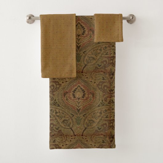 Cafe Paisley en Cafe Diamond Bad Handdoek (Insitu)