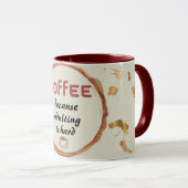 Café parce que adultère est dur Mug (Devant droit)