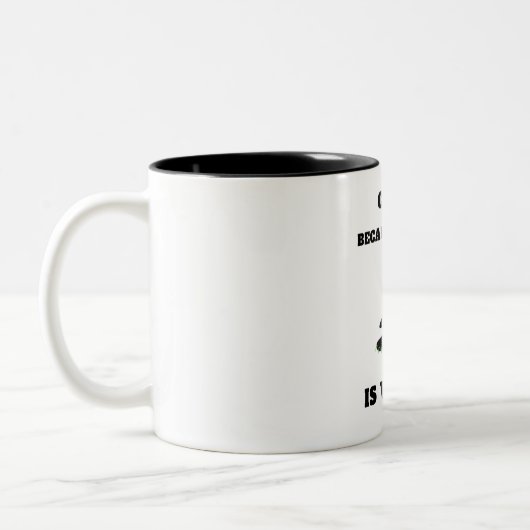 Café Parce que le meurtre est faux Café Mug (Gauche)