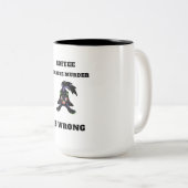 Café Parce que le meurtre est faux Café Mug (Devant droit)