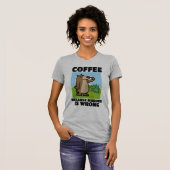 CAFÉ PARCE QUE LE MEURTRE EST MAUVAIS T-SHIRTS D'O (Devant entier)