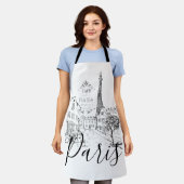 Cafe Parijs Schort (Gedragen)