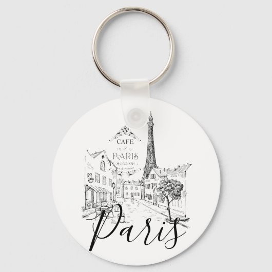 Cafe Parijs Sleutelhanger (Voorkant)