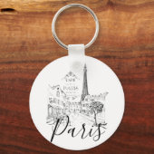 Cafe Parijs Sleutelhanger (Voorkant)