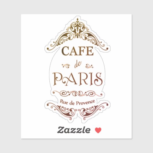  café parijs sticker (Vel)