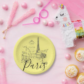 Cafe Paris Assiettes en carton (Fête)