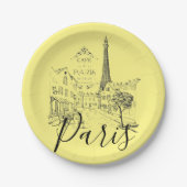 Cafe Paris Assiettes en carton (Devant)