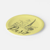 Cafe Paris Assiettes en carton (Angle)