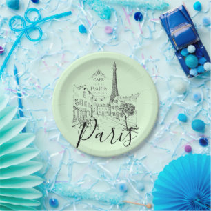 Cafe Paris Assiettes en carton