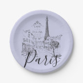 Cafe Paris Assiettes en papier (Devant)