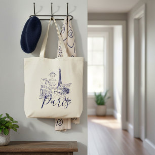 Cafe Paris Boodschappentas Tote Bag