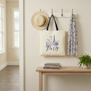 Cafe Paris   Boodschappentas Tote Bag