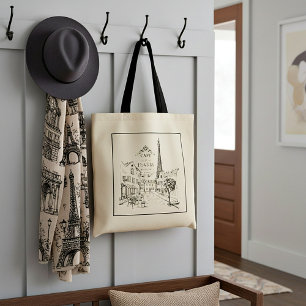 Cafe Paris Canvas tas