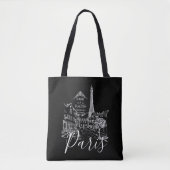 Cafe Paris Canvas tas (Voorkant)