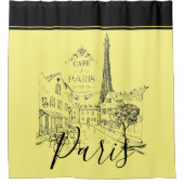 Cafe Paris Douchegordijn (Voorkant)