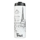 Cafe Paris gepersonaliseerd Thermosbeker (Voorkant)