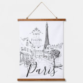 Cafe Paris Hangend Wandkleed (Voorkant)