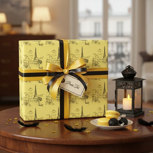 Cafe Paris Inpakpapier