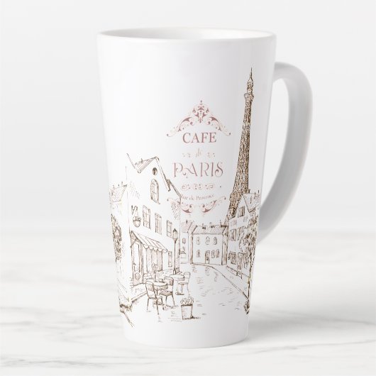 Cafe Paris Latte Mok (Rechterhoek)