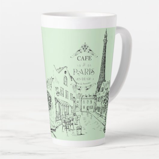 Cafe Paris Latte Mok (Rechterhoek)