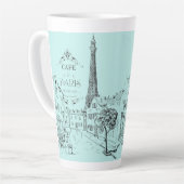 Café Paris Latte Mug (Angle gauche)