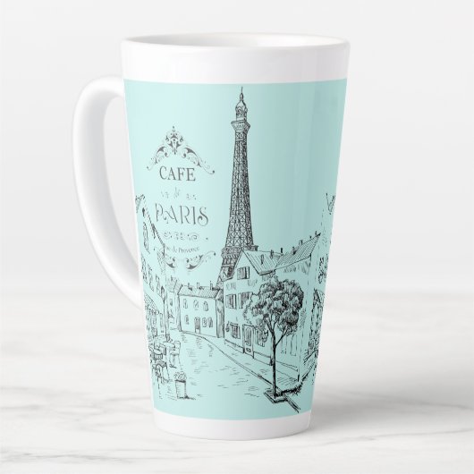 Café Paris Latte Mug (Angle gauche)