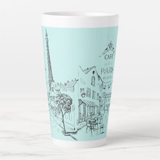 Café Paris Latte Mug (Devant)