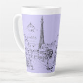 Café Paris Latte Mug (Angle gauche)
