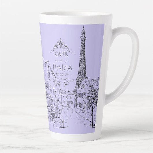 Café Paris Latte Mug (Droite)