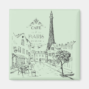Cafe Paris-magneet Magneet