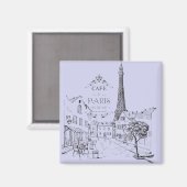 Café Paris Magnet (Recto/Verso)