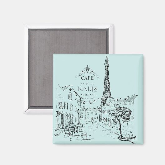 Café Paris Magnet (Recto/Verso)