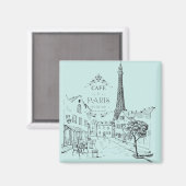 Cafe Paris Magnet Magneet (Voorkant / Achterkant)