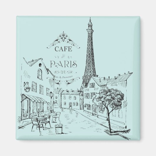 Cafe Paris Magnet Magneet (Voorkant)
