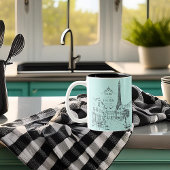 Café Paris Mug à deux tons