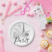 Cafe Paris Papieren Bordje (Feest)