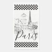 Cafe Paris papieren gastendoekjes Servet (Voorkant)