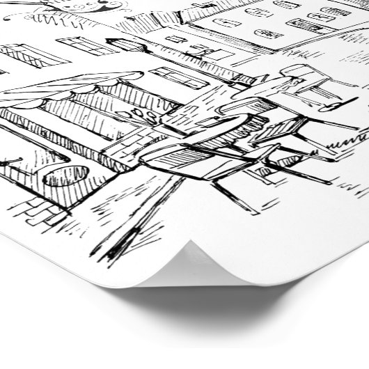 Cafe Paris Poster (Hoek)